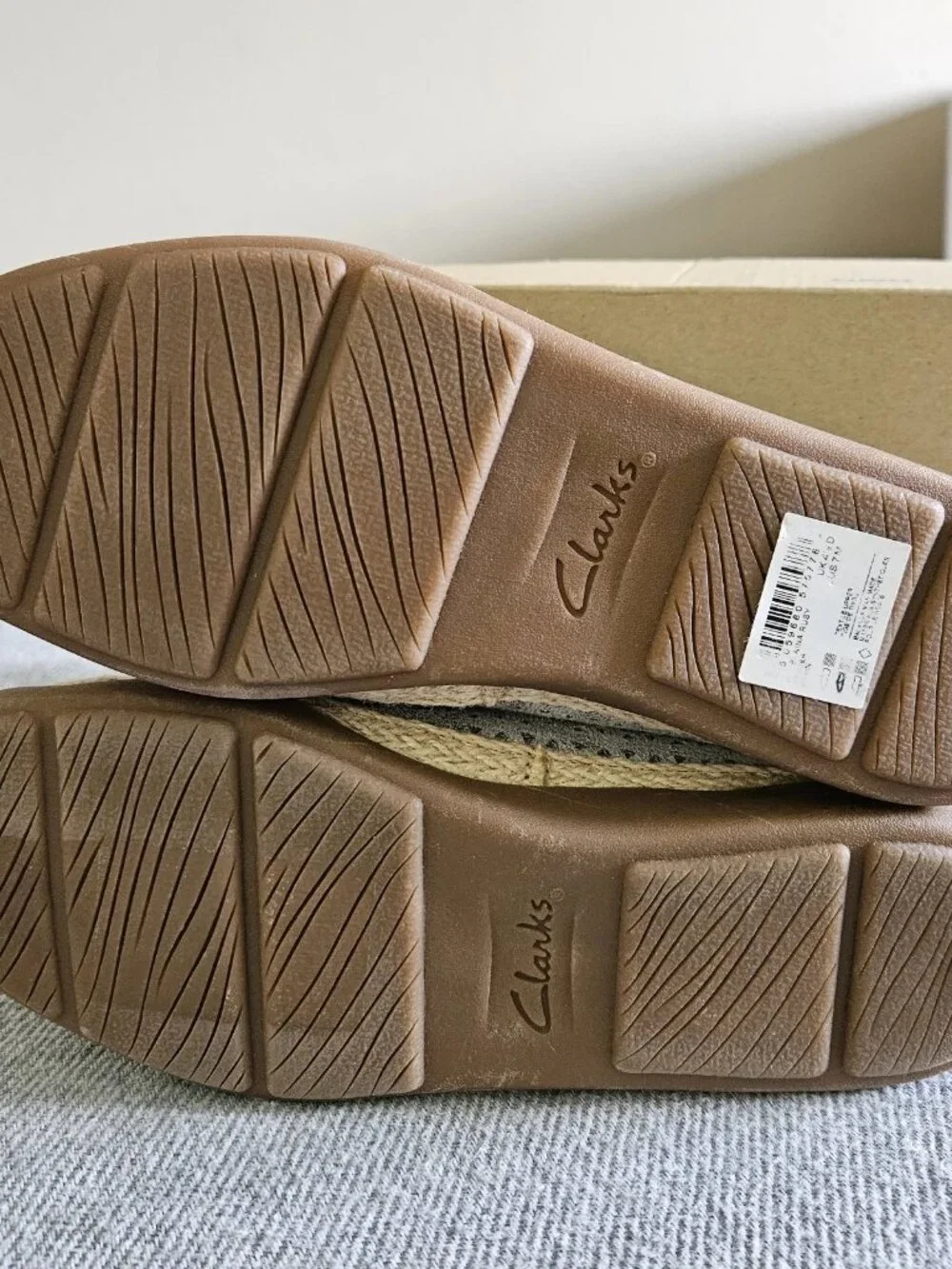 Clarks Collection Espadrille Slip-Ons Elaina Pewter Size US 7